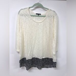 Women's 3/4 Sleeve Round Neck Long Top T Shirt Clothing Blouse Dress Top